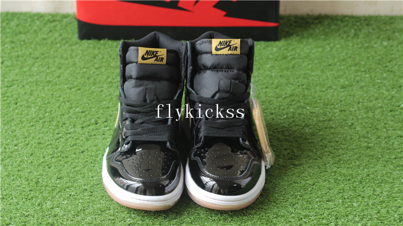 Authentic Air Jordan 1 OG Black Metallic Gold